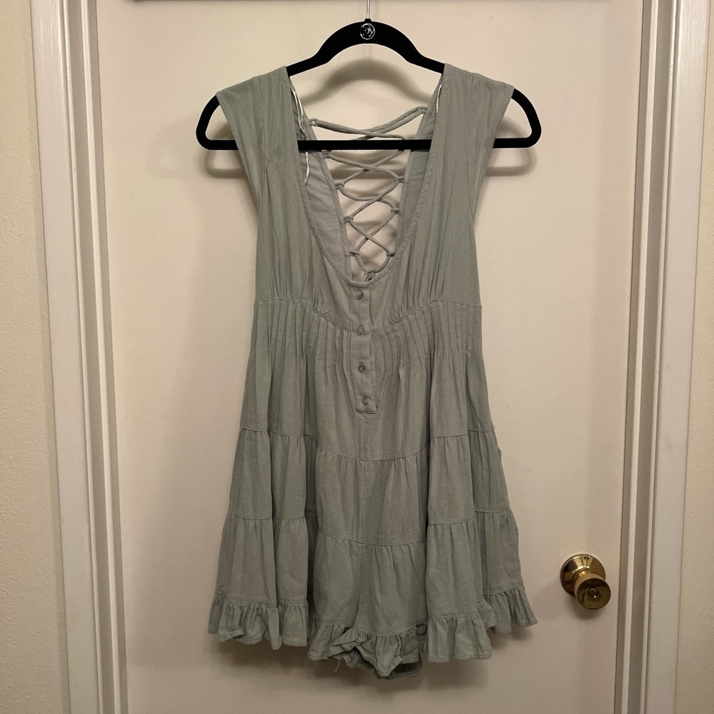 Urban Outfitters Raelynn Tie-Back Romper